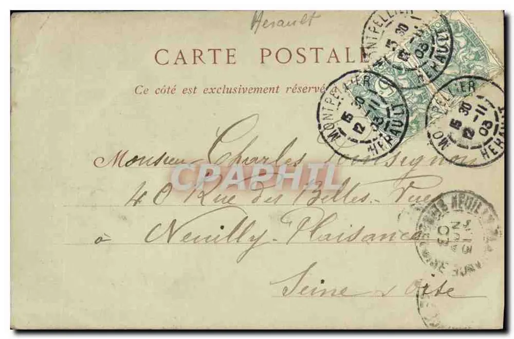 Montpellier — Die Medizinische Fakultät und die Kathedrale — Collections ND. Phot. n°20 - Rückseite