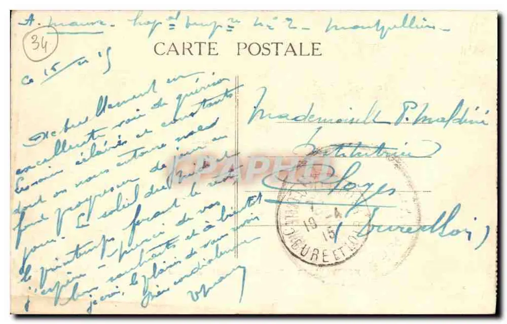 Montpellier — Place de la Comédie und Grand Théâtre — Capestan, Verlag, Montpellier - Rückseite