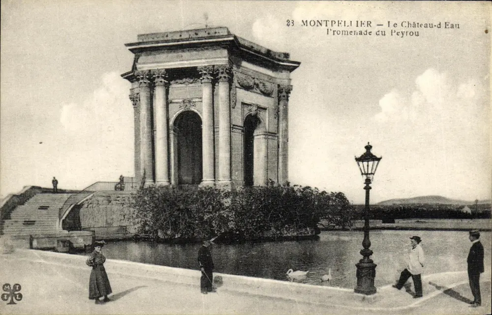 Montpellier — Le Château-d'Eau, Promenade du Peyrou - Vorderseite