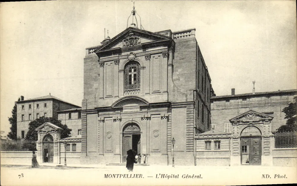 Montpellier — O Hospital Geral — ND. Fot. - Frente