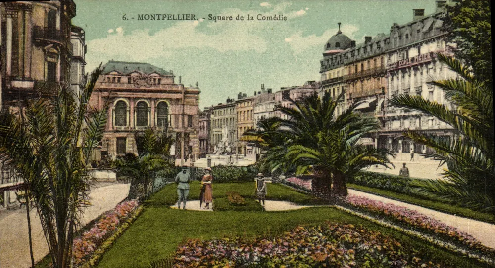 Montpellier - Square de la Comédie — Editor COLLENIUX, n°6 - Frente