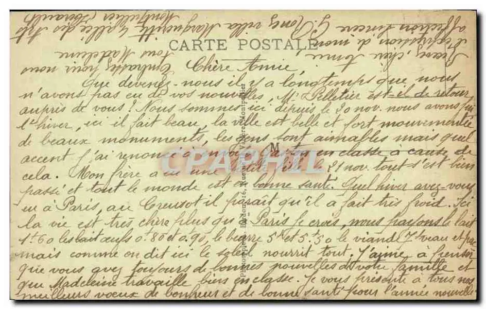 Montpellier - Square de la Comédie — Editor COLLENIUX, n°6 - Verso