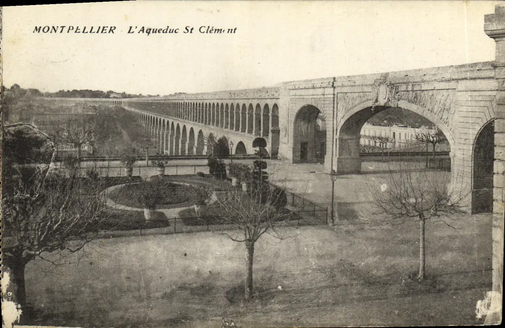 Montpellier - O Aqueduto Saint-Clément — editor não identificado, número de série 50A - Frente