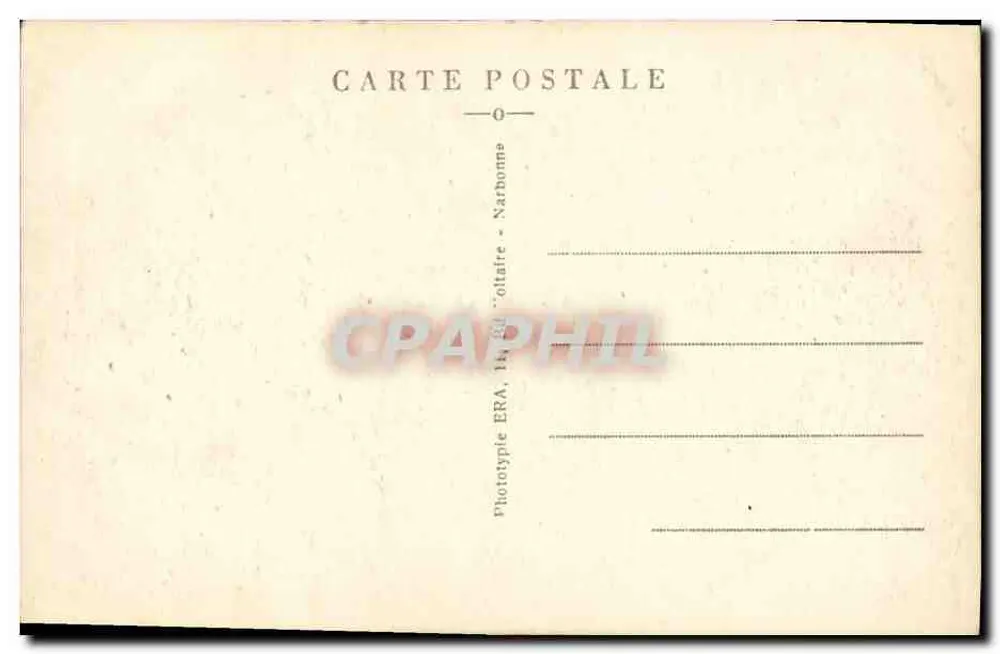 Montpellier — A Torre do Pin — Fototipo ERA, Narbonne - Verso