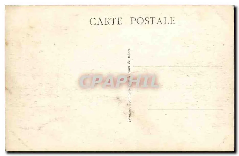 Montpellier — O Monumento aos Mortos — Jalaguiz, Fornecimentos para escritórios de tabacaria - Verso