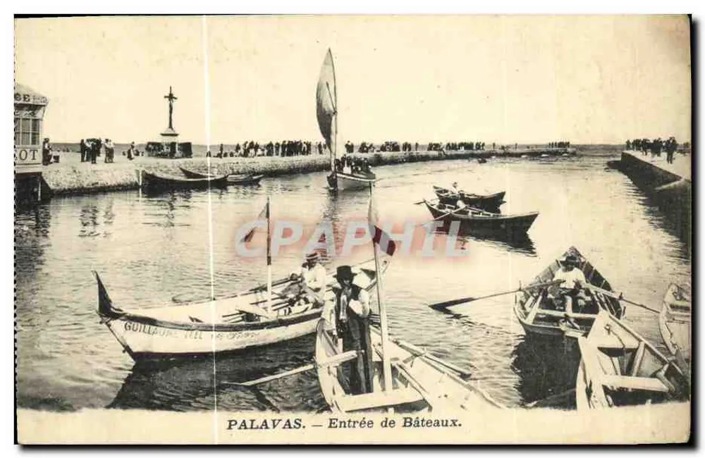 Palavas — Entrada de Barcos — Edição M. Coton - Frente