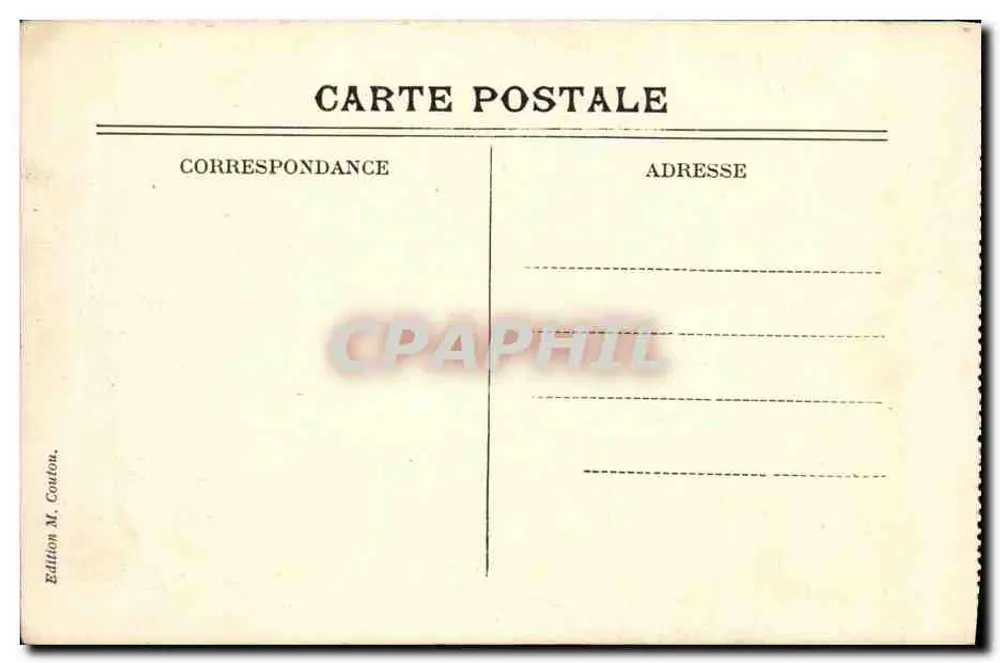 Palavas — O Casino e seu Kiosque — Edição M. Coton. - Verso
