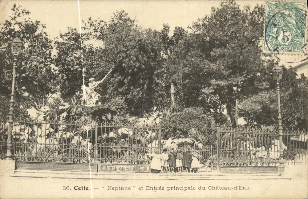Celtis. — « Neptune » und Haupteingang des Château-d'Eau — Verleger Cetis, n° 36 - Vorderseite