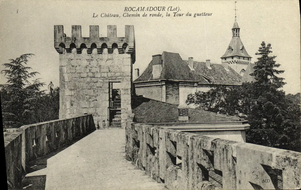 Rocamadour (Lot) — Das Schloss, der Rundweg, die Warte — ND - Vorderseite