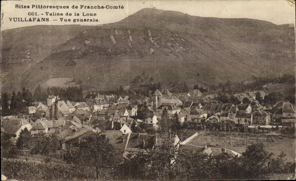 Villafans — Vista geral — Sítios Pitorescos da Franche-Comté 661 - Frente