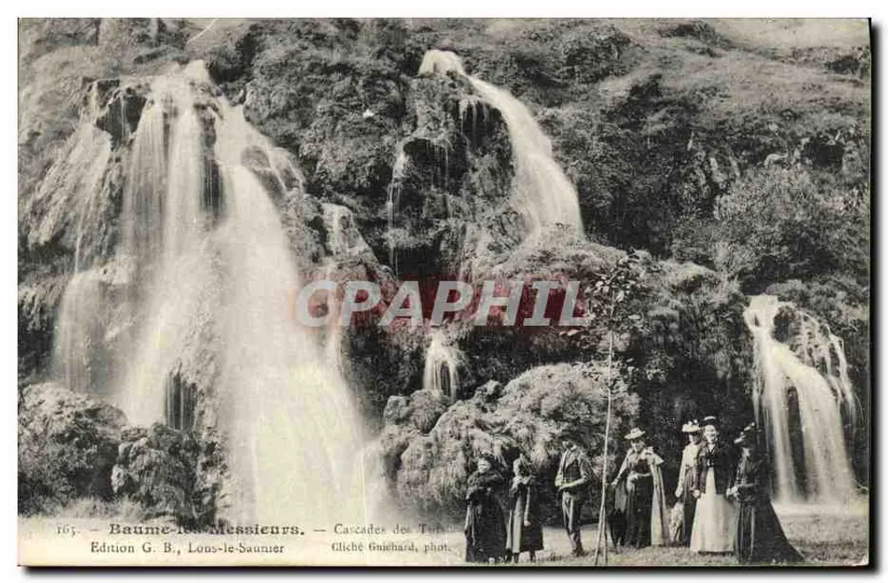 Baume-les-Messieurs — Cascades des Taux — Edition G. B., Lons-le-Saunier - Vorderseite