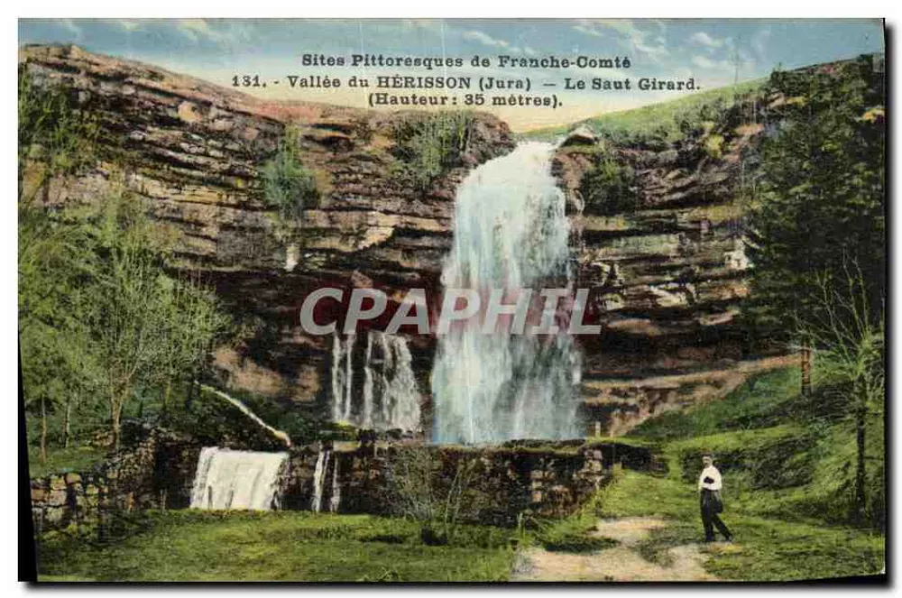 Vale do HÉRISSON (Jura) — O Salto Girard — Sites Pittoresques de Franche-Comté, n°131 - Frente