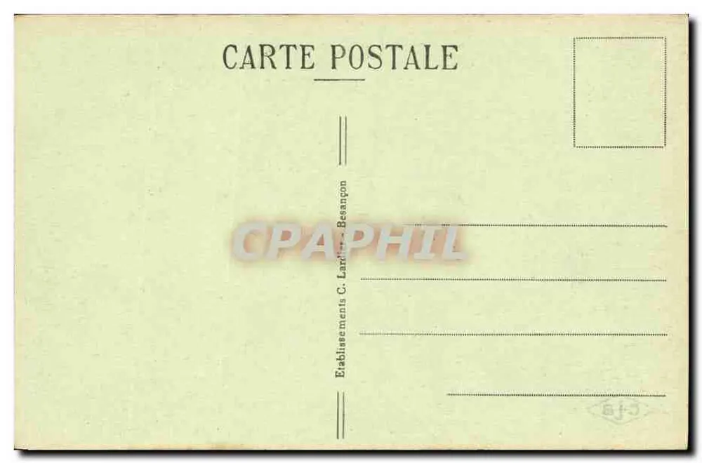 Vale do HÉRISSON (Jura) — O Salto Girard — Sites Pittoresques de Franche-Comté, n°131 - Verso