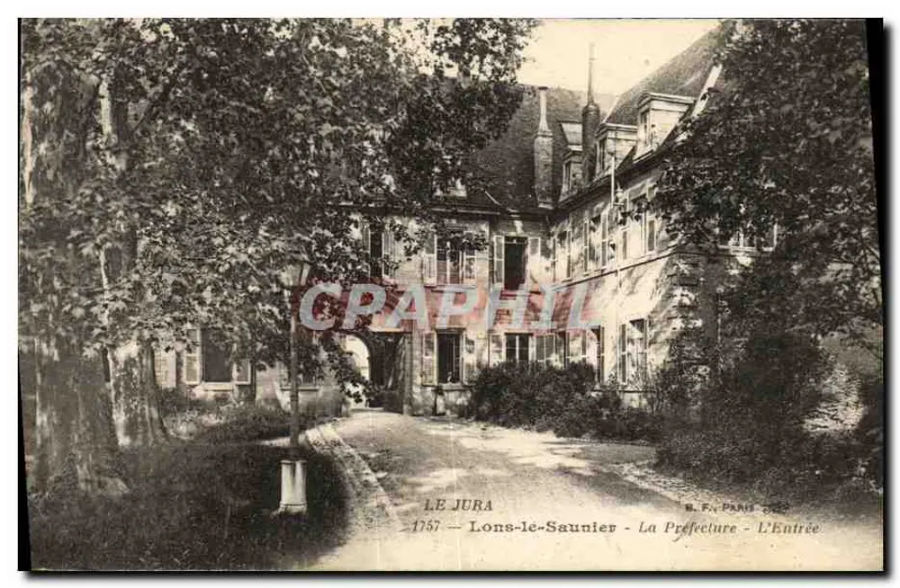 Lons-le-Saunier — Die Präfektur — Der Eingang — B.F. Paris 2043 - Vorderseite