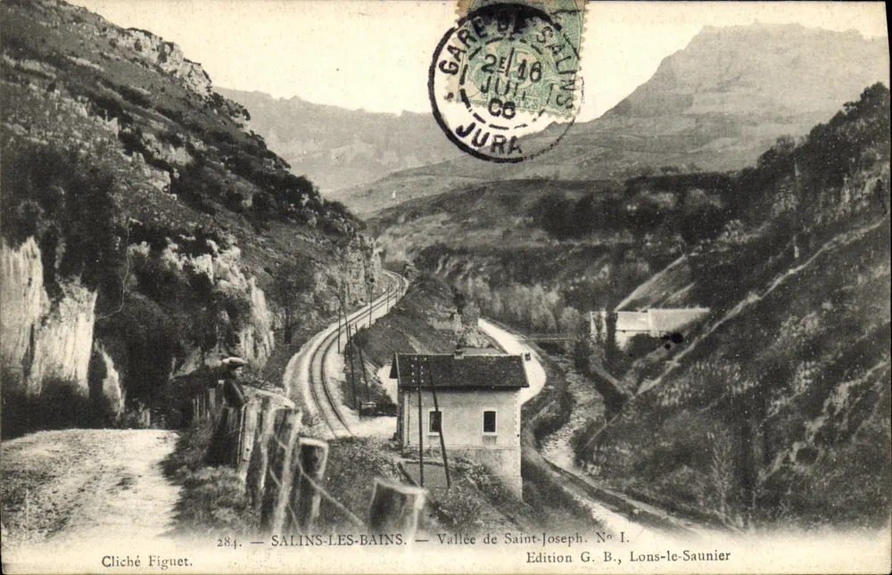Salins-les-Bains — Vale da São José — Edição G. B., Lons-le-Saunier, N° I - Frente