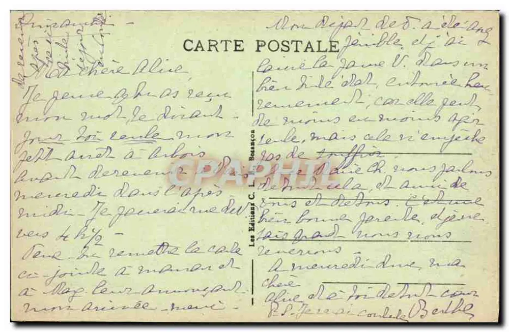 Arbois - Sítios Pitorescos da França-Comtado - 22445 - Verso