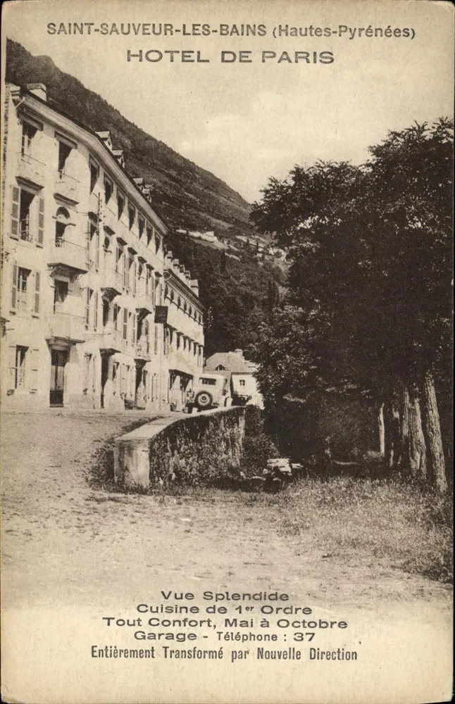 Saint-Sauveur-les-Bains (Hautes-Pyrénées) — Hotel de Paris — Splendide Ansicht - Vorderseite