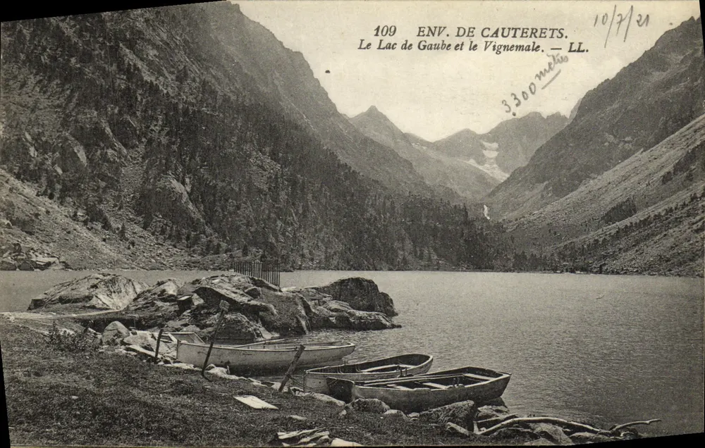 Ansicht von Cauterets — See Gaube und Vignemale — LL. — Nr. 109 - Vorderseite