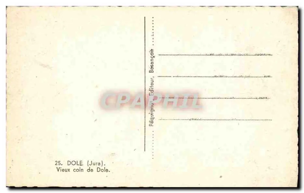 Dole (Jura) — Velho canto de Dole — Péquini - Verso