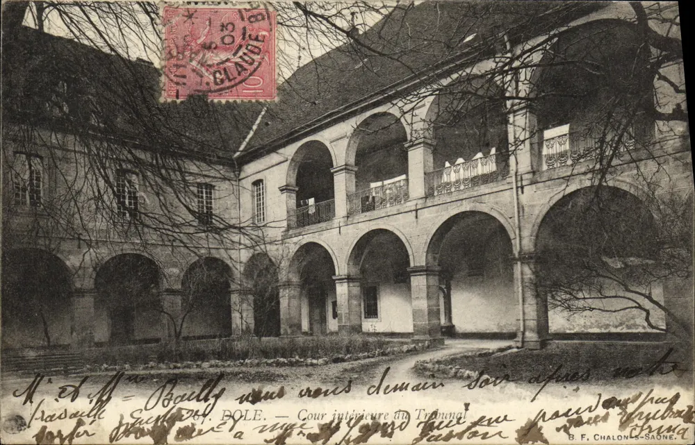 Wewnętrzny dziedziniec Sądu — Chalon-sur-Saône — B. F. CHALON-SAÔNE, C. - Awers