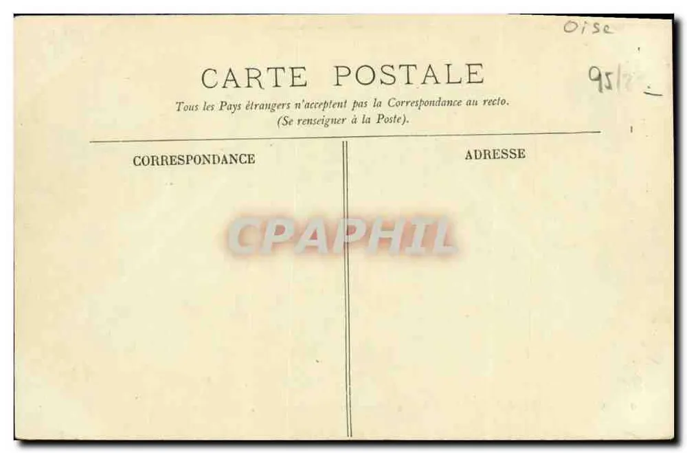 Castelo de Chantilly — A Fachada Sudoeste — LL. — n°9 - Verso