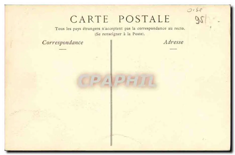 Castelo de Chantilly — Facha Principal — Collections ND Phot - Verso