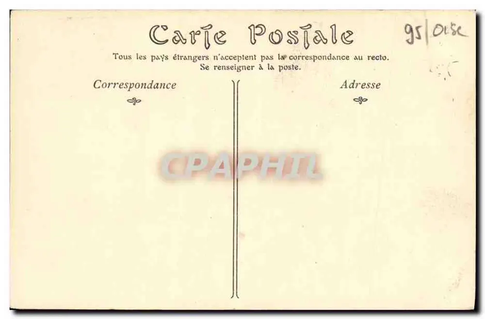 Castelo de Chantilly — A Entrada — ND Phot - Verso