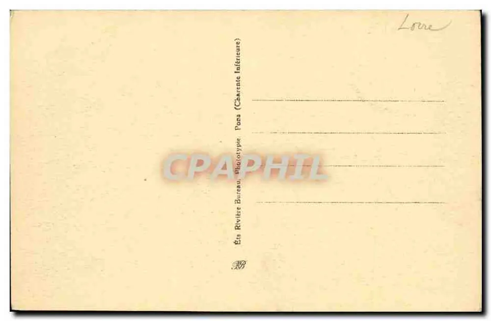 St-ÉTIENNE — Haupteingang der Nationalen Waffenfabrik — Verlag Rivière (Charente, Pons) - Rückseite