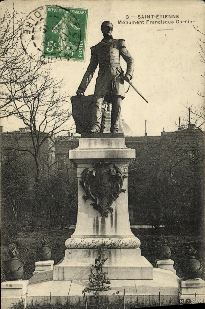 Saint-Étienne — Monument Francisque Garnier — editor M.T. n°3 - Frente