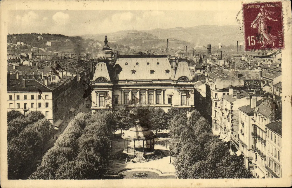 Saint-Étienne — Die Präfektur und der Place Jean-Jaurès — Verlag LL - Vorderseite