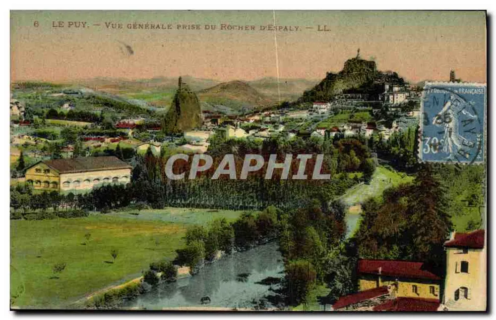 Le Puy — Allgemeine Ansicht vom Rocher d'Espaly — LL. - Vorderseite