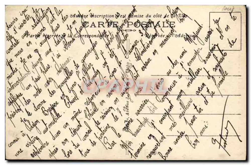 Le Puy — A Catedral — Ideal, n° 8012 - Verso