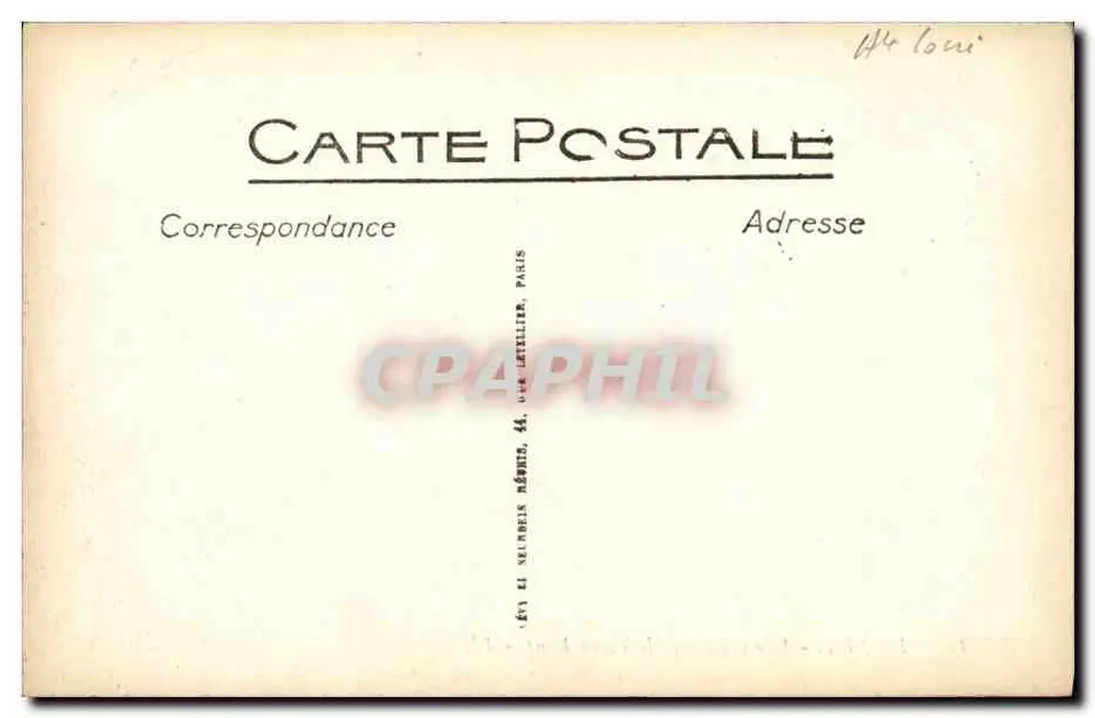 Le Puy — Ansicht von unter dem alten Brücke — LL, n° 105 - Rückseite