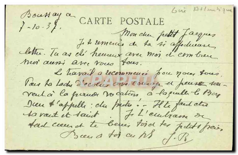 Boussay (Loire-Inf.) — Der Kriegsdenkmal 1914-1918 — Verlag Guichetelon - Rückseite