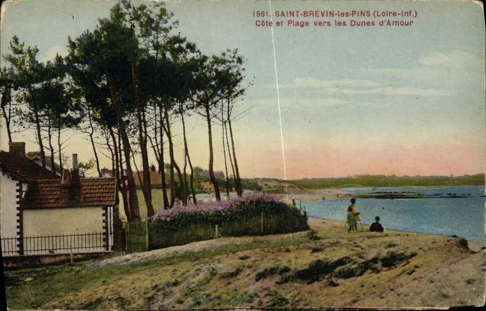 Saint-Brévin-les-Pins — Küste und Strand in Richtung Dunes d'Armour — Verlag Chapeau, Nr. 78 - Vorderseite