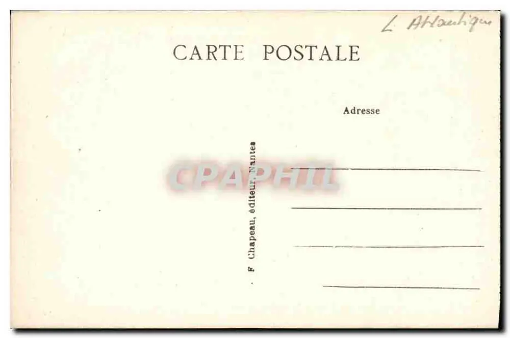 Le Pouliguen (Loire-Inf.) — Allgemeiner Blick auf den Strand — F. Chapeau, Verlag Nantes - Rückseite