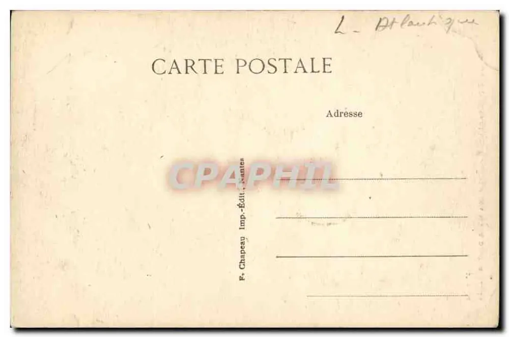 Batz (Loire-Inf.) — Gedenkstein für die Toten für das Vaterland — F. Chapeau, Nautes - Rückseite
