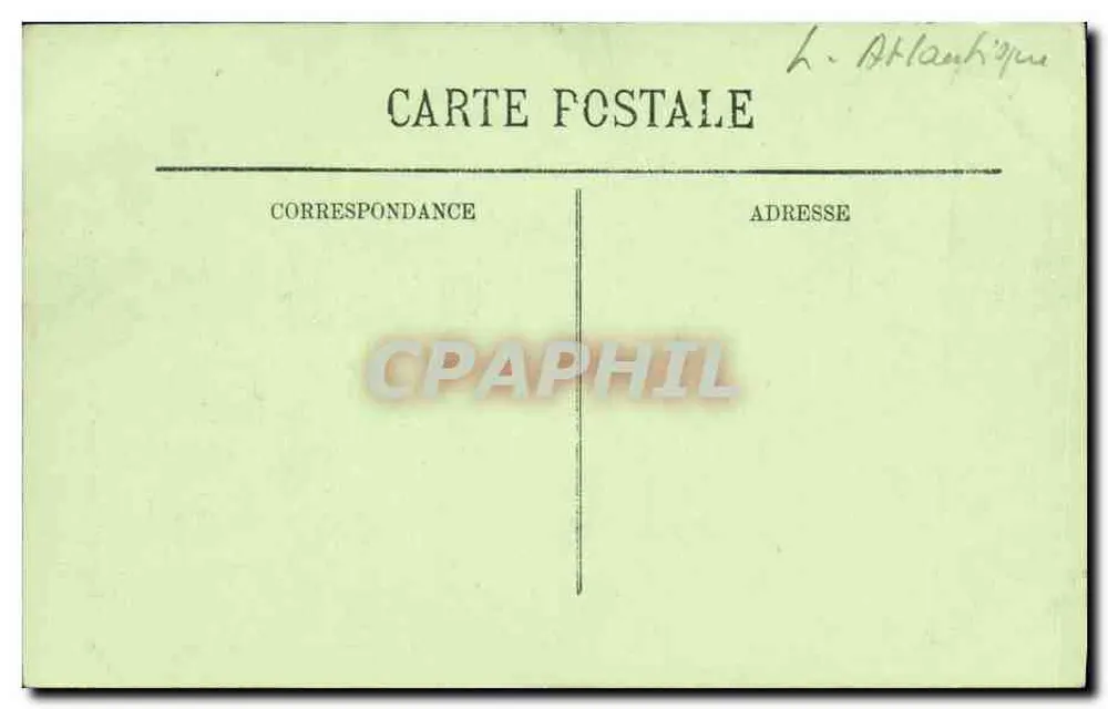Guérande (Loire-Inférieure) — Innenansicht der Kollegiatskirche St-Aubin (15. Jahrhundert) — reservierte Ausgabe - Rückseite