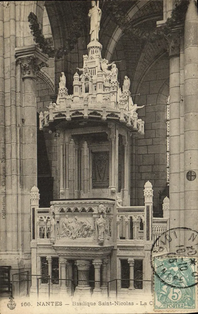 NANTES — Basílica de São Nicolau — A Cidade — Coleção F. Château N°166 - Frente
