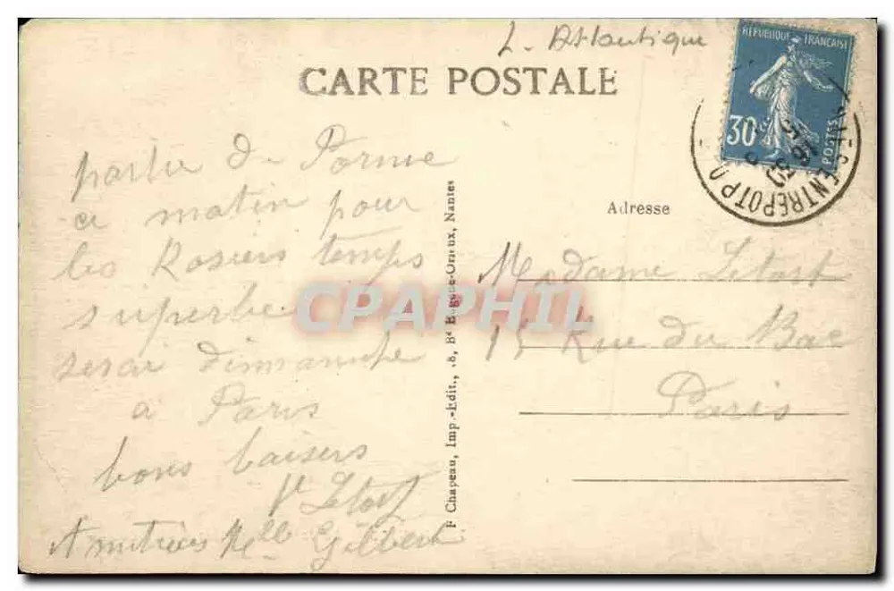 NANTES — Im Botanischen Garten — La Coulée — 2. Jahrtausend - Rückseite