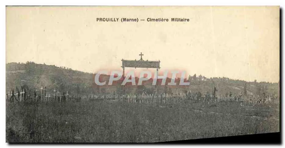 Prouilly (Marne) — Cemitério Militar - Frente