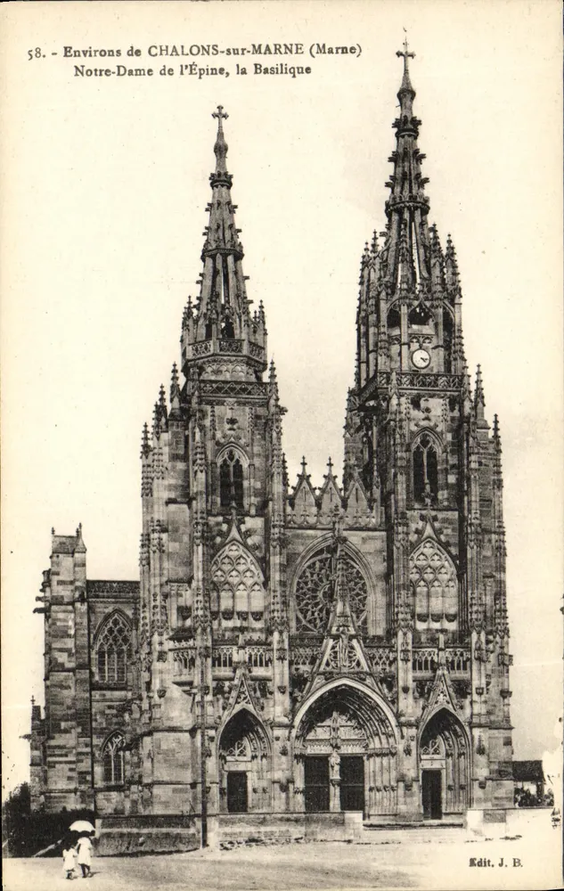 Notre-Dame de l'Épine, die Basilika — Chalons-sur-Marne (Marne) — Edit. J.B. - Vorderseite