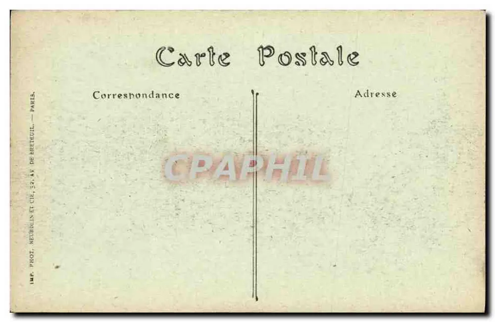 Chalons-sur-Marne — Die Place und das Rathaus — ND Phot. - Rückseite