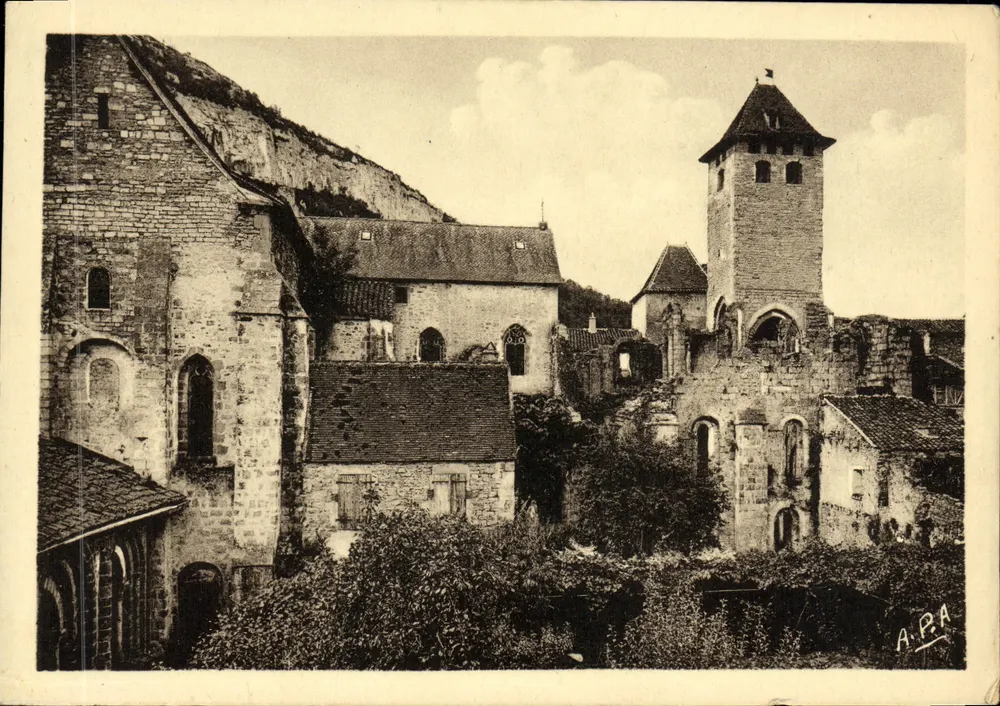 Vallée du Célé - Marcilhac (Lot) — Église abbatiale et ruines de l'abbaye (XIIe s.) — Édition DELMAS, Marcilhac - Vorderseite