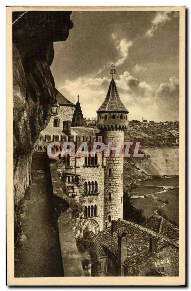Castelo de Rocamadour — vista panorâmica — ARGRA - Frente