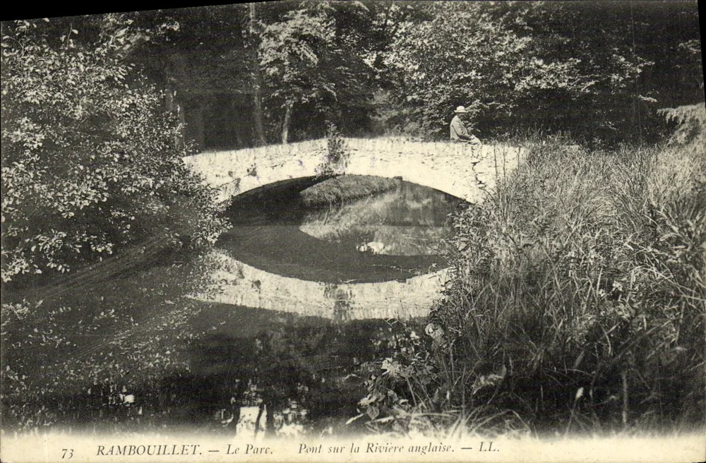 Rambouillet — Der Park. Brücke über den englischen Fluss — LL. Nr. 73 - Vorderseite