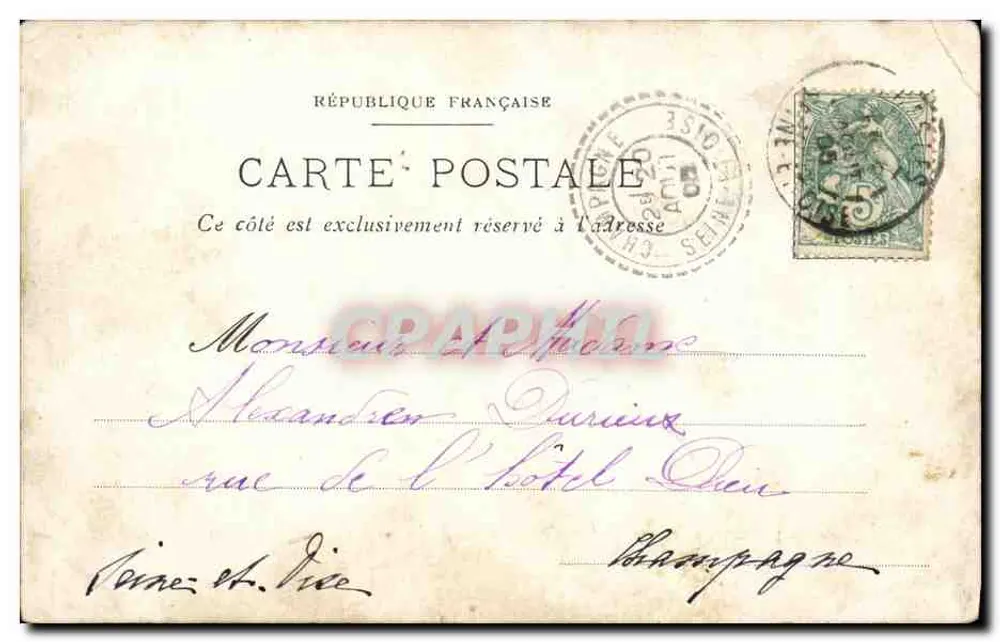 Castelo de Courcelles — Courcelles — editor não identificado - Verso