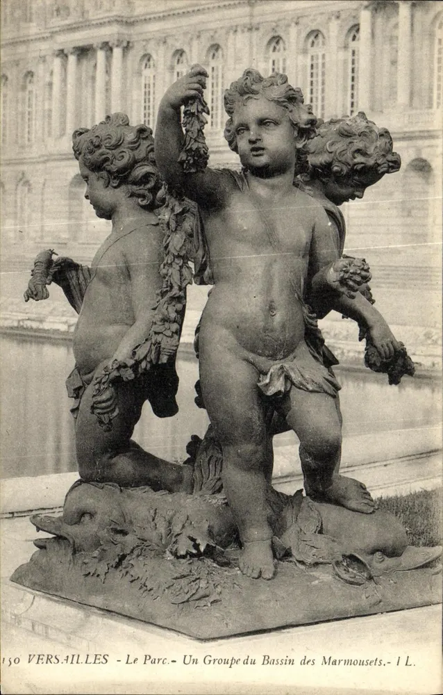 Versailles - Der Park - Eine Gruppe vom Marmousets-Becken - I L. - Vorderseite