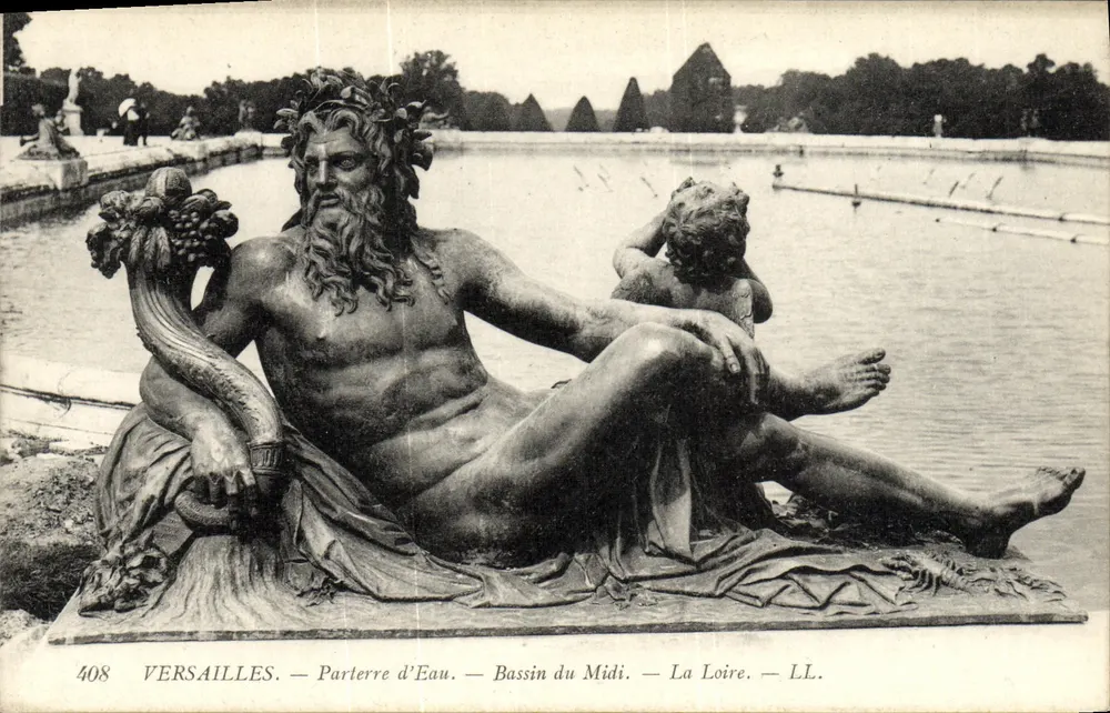 Versailles — Parterre d'Eau — Bassin du Midi — La Loire — LL. — n°408 - Vorderseite