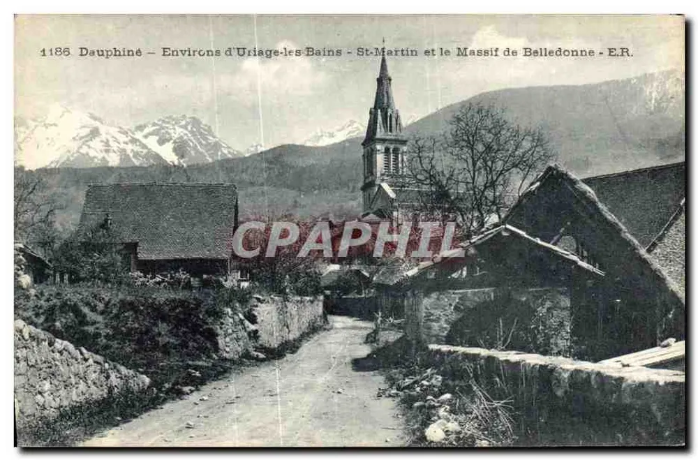 St-Martin und das Belledonne-Massiv — Umgebung von Uriage-les-Bains — E.R. — n°1186 - Vorderseite